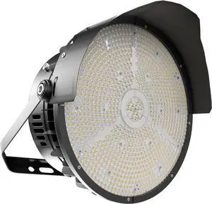 600W LED Stadium Lights with Reflector (Reduce Light Loss, Can Be Removed) 100-277V 90000Lm Commercial LED Sport Lights with US Hook/Bracket Mount for Sport Fields/Courts-1Pack