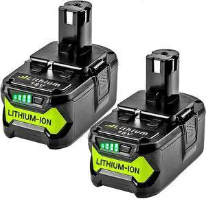 Upgraded 8.0Ah 2Packs P108 18V Battery Compatible with Ryobi 18V ONE+ Battery Replacement P108 P102 P103 P104 P105 P107 P109 P122 Cordless Tool Batteries Rapid Rechargeable Batteries with Indicator