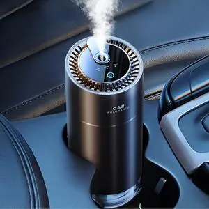 Smart Car Air Fresheners, New Smell Experience By Ultrasonic mist, Auto On/Off, Powerful Built-in Battery, Natural Fragrance, Adjustable Car freshener, Cologne Scent