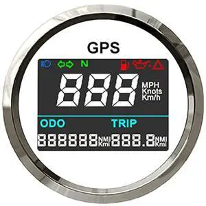 52mm Waterproof Digital GPS Speedometer with Odometer LED Speedo Gauge for Car Motorcycle Boat Jet Ski 12 24 Volt