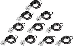 Laptop Cable Lock Hardware Security Cable Lock Anti Theft Combination Lock, Laptop-Computer-Security-Locks for Laptop PC Monitors Projectors Docks Tablet Notebooks (10pack)