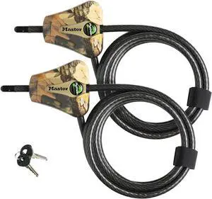Python Trail Camera Adjustable Camouflage Cable Locks 8418KA-2 CAMO 2-Pack