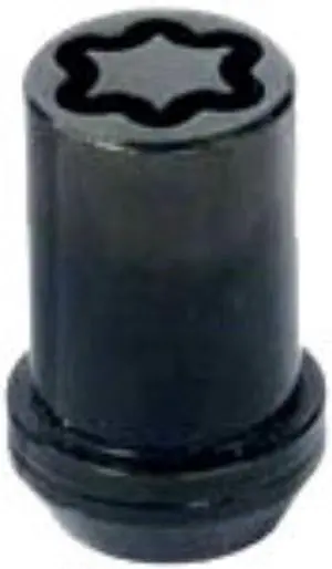 25354 Black Tuner Style Cone Seat Wheel Locks (M12 x 1.25 Thread Size) - Set of 4 25354 Black Tuner Style Cone Seat Wheel Locks (M12 x 1.25 Thread Size) - Set of 4
