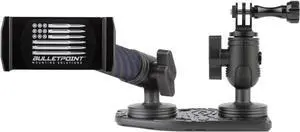 Metal Dash Mount Cell Phone Holder & Action Camera Bracket Compatible with 2024+ Jeep Wrangler JL, 4xe & Gladiator Dual 20mm Ball Base (Driver Side Spring-Loaded)