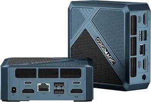 N1 Lite Mini PC Ryzen 7 5700U, 32GB RAM 1TB NVMe SSD Mini Computers, Wi-Fi 6E(AX210)/BT 5.2/2.5G LAN/Full Function USB-C, Compact Office, Home, Business Mini Desktop PC