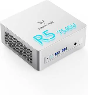 MINISFORUM UM750L Slim Mini PC AMD Ryzen 5 7545U(6C/12T, Up to 4.9GHz), 16GB LPDDR5 RAM 512GB SSD Mini Computer, Triple Display USB4/HDMI/DP, 2.5G LAN, USB3.2, WiFi 6E, BT5.2, Radeon 740M Office Home MINISFORUM UM750L Slim Mini PC AMD Ryzen 5 7545U(6C/12T, Up to 4.9GHz), 16GB LPDDR5 RAM 512GB SSD Mini Computer, Triple Display USB4/HDMI/DP, 2.5G LAN, USB3.2, WiFi 6E, BT5.2, Radeon 740M Office Home