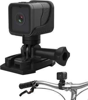 Mini Action Camera 1080P30FPS WiFi Sports Cam, Bike Camera with Audio and Video Recording, Wide Angle Sport Camera with 64GB Card Accessories Kit Suitable for Helmet, Bicycle, etc
