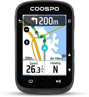 Color Touchscreen GPS Bike Computer CS600, Wireless IPX7 Waterproof Cycling GPS Speedometer with Bluetooth/ANT+, Backlight Route Navigation, Support Bike Radar & 36H Battery Life