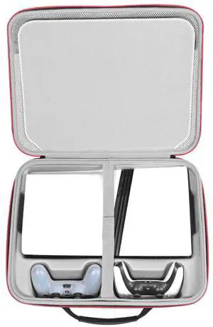 Hard Case for  5 Pro,Travel Protective Case for PS5 Pro Console,Controller x2,Charger x1,Portable Screen x1,Game Discs and other Accessories