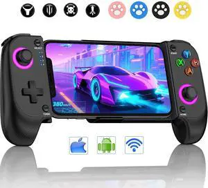 Mobile Game Controller for iPhone/Android Wireless gaming controller Support Phone Case - Compatible with Xbox Game Pass, Steam Link, Call of Duty, Roblox & Minecraft