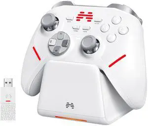 KP20 Multiplatform ligent Wireless Controller- TMR Joysticks& 3-Model Hall Triggers,1000Hz Report Rate Gaming Controller compatible for Switch/PC/iOS/Android/Steam With Charging Tower