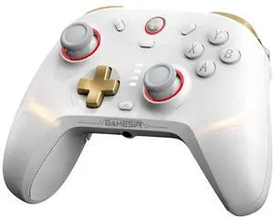 Cyclone 2 Multiplatform Wireless Controller- TMR Electromagnetic Joysticks&Hall Effect Switch triggers,6-axis Gyro Gaming Controller for Switch/PC/iOS/Android/Steam - White