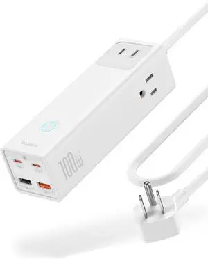 Power Strip Surge Protector 1200J - PD100W USB C Charger Extension Cord with 3 AC Outlets & 3 USB Port Fast Charging Charging Station for Office Dorm Room Home