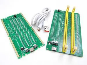 Nice DDR4 Desktop PC Server Memory RAM Module and Computer Motherboard RAM Slot Easy Test Quick Diagnostic Analyzer LED Tester Card Complete Set Solution Kit 288 Pin All Speed Voltage ECC and nonECC