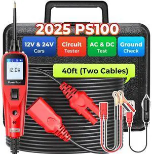 2025  Circuit Tester, Power Circuit Probe Scan Tool, 12-24V Electrical Short Open Breaker Circuit Finder, Auto Circuit Tester, Digital Multimeter/Relay & Diode Resistance Tool Kit, 20FT Long Cord