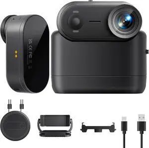 4K 30FPS POV Camera, Portable Vlogging Camera with 33FT Waterproof, 64GB Tiny Actioncamera EIS Stabilization, Hands-Free POV Body Cam, 150° Lightweight Thumb Bodycam 5 hr Battery Life, Mount Anywhere