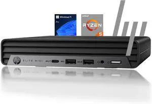 2025 Elite 805 Mini PC Desktop Computer, AMD Ryzen 5 (Beat i7-11700T), Ultra-Quiet Design, 16GB RAM, 512GB PCIe SSD, Dual 4K Display Support, USB-C, Wi-Fi 6, Keyboard & Mouse, Windows 11 2025 Elite 805 Mini PC Desktop Computer, AMD Ryzen 5 (Beat i7-11700T), Ultra-Quiet Design, 16GB RAM, 512GB PCIe SSD, Dual 4K Display Support, USB-C, Wi-Fi 6, Keyboard & Mouse, Windows 11