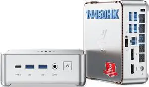 Hyper H2 Mini PC, Core 14450HX Mini Computers (10C/16T, 4.8GHz), 32GB RAM 1TB PCle4.0 SSD Micro Desktop PC, Triple 4K Display, USB Type-C, WiFi6, BT5.2, Business Office Home Hyper H2 Mini PC, Core 14450HX Mini Computers (10C/16T, 4.8GHz), 32GB RAM 1TB PCle4.0 SSD Micro Desktop PC, Triple 4K Display, USB Type-C, WiFi6, BT5.2, Business Office Home