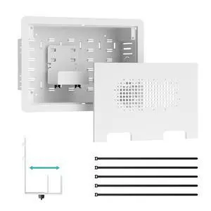 9" in-Wall Media Box,Recessed Outlet Wall Box,Structured Media Enclosure for One Connect & Network Switches, Works with Fire TV Stick & Samsung -Friendly Cable Management Kit 9" in-Wall Media Box,Recessed Outlet Wall Box,Structured Media Enclosure for One Connect & Network Switches, Works with Fire TV Stick & Samsung -Friendly Cable Management Kit