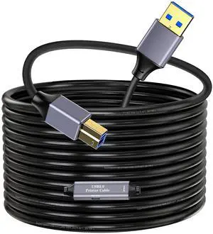 Active USB 3.0 A to B Printer Cable 20ft, USB 3.0 Type B Printer Cord Compatible with Conference Camera,Docking Station,Hard Driver,Scanner, Printers,Vidicon and More Active USB 3.0 A to B Printer Cable 20ft, USB 3.0 Type B Printer Cord Compatible with Conference Camera,Docking Station,Hard Driver,Scanner, Printers,Vidicon and More