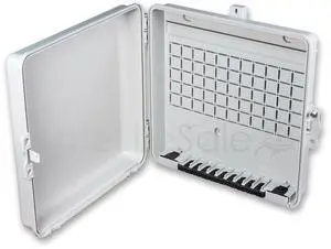 Weatherproof Junction Box Heavy Duty Enclosure 12x12x3 Inches UV-Rated Thermoplastic Alloy Made in USA Weatherproof Junction Box Heavy Duty Enclosure 12x12x3 Inches UV-Rated Thermoplastic Alloy Made in USA