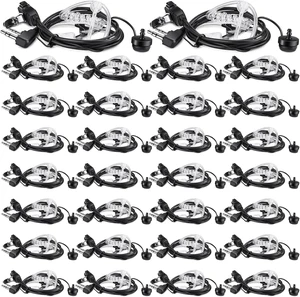 20-Pack 2-Pin Acoustic Tube Earpiece Headset with Mic for Walkie Talkies Fits Baofeng UV-5R, Retevis H-777, RT1, RT21, RT22, Arcshell AR-5 20-Pack 2-Pin Acoustic Tube Earpiece Headset with Mic for Walkie Talkies Fits Baofeng UV-5R, Retevis H-777, RT1, RT21, RT22, Arcshell AR-5