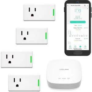 Smart Energy Plug 15A 4-Pack, 1/4 Mile LoRa Range, High-Power Devices with Cycle Schedule, Real-Time Energy Monitoring, Overload Protection, Alerts, Alexa, Google, IFTTT, HA, Hub Included Smart Energy Plug 15A 4-Pack, 1/4 Mile LoRa Range, High-Power Devices with Cycle Schedule, Real-Time Energy Monitoring, Overload Protection, Alerts, Alexa, Google, IFTTT, HA, Hub Included