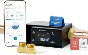 LP365 Smart Water Monitor and Automatic Shutoff Valve - 0.01GPM Ultrasonic Micro Leak Detection, APP Wi-Fi Remote Control, Real-Time Flow/Temp Alarm, 24/7 Water Usage Reports, 3/4" and 1" LP365 Smart Water Monitor and Automatic Shutoff Valve - 0.01GPM Ultrasonic Micro Leak Detection, APP Wi-Fi Remote Control, Real-Time Flow/Temp Alarm, 24/7 Water Usage Reports, 3/4" and 1"