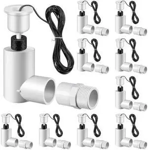 10 Pack SS2 Float Switch for Easy Installation, AC Float Switch with 3/4 Inch Adaptor and 6ft Wire, Water Level Accessory for HVAC System with Condensate Overflow Detection 10 Pack SS2 Float Switch for Easy Installation, AC Float Switch with 3/4 Inch Adaptor and 6ft Wire, Water Level Accessory for HVAC System with Condensate Overflow Detection