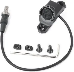 Remote Pressure Switch, Tactical Flashlight Weapon Light Switch with SF Plug for M300 M600 Scout Light, Aluminium Alloy Switch Fit for Mlok/Keymod Rail Remote Pressure Switch, Tactical Flashlight Weapon Light Switch with SF Plug for M300 M600 Scout Light, Aluminium Alloy Switch Fit for Mlok/Keymod Rail