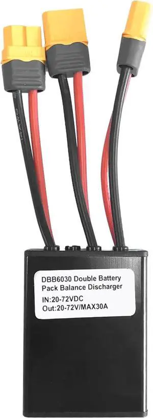 Double Battery Discharge Converter for E-Bike,DC 20V-72V DC Dual Battery Pack Switch Balancer XT60 Plug for Increase The Capacity by Connecting Two Batteries in Parallel Equalization Module (30A) Double Battery Discharge Converter for E-Bike,DC 20V-72V DC Dual Battery Pack Switch Balancer XT60 Plug for Increase The Capacity by Connecting Two Batteries in Parallel Equalization Module (30A)