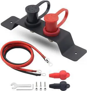Battery Jump Post Waterproof Remote Battery Terminals with Heavy Duty Mounting Bracket UTV/ATV Battery Relocation Kit Battery Chargeing Post for Marine Car RV Truck Battery Jump Post Waterproof Remote Battery Terminals with Heavy Duty Mounting Bracket UTV/ATV Battery Relocation Kit Battery Chargeing Post for Marine Car RV Truck