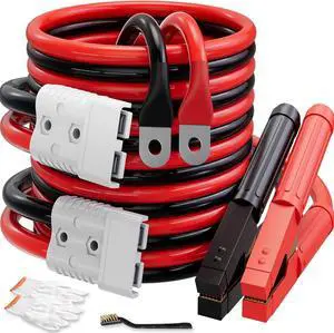 0 Gauge 30 FT Heavy Duty Jumper Cables for Car Battery, 1000Amp Quick Connect Booster Cables for Jump Starting Dead or Weak Batteries, Suitable for 8L Gas & 6L Diesel, Carrying Bag Included 0 Gauge 30 FT Heavy Duty Jumper Cables for Car Battery, 1000Amp Quick Connect Booster Cables for Jump Starting Dead or Weak Batteries, Suitable for 8L Gas & 6L Diesel, Carrying Bag Included