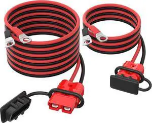 175A Battery Quick Disconnect Connector with 14FT 2AWG Copper Wiring Quick Disconnect Winch Power Cable Kit for Forklift Car Motor Tractor 175A Battery Quick Disconnect Connector with 14FT 2AWG Copper Wiring Quick Disconnect Winch Power Cable Kit for Forklift Car Motor Tractor