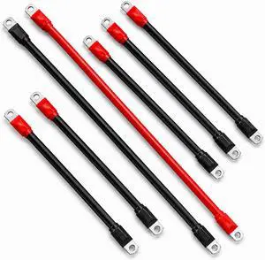 7PCS Golf Cart Battery Cables Set Fit for Club Car DS 1994-up 2 Awg 36/48 Volt, 4 Gauge Golf Cart Battery Cables Wiring Kit 7PCS Golf Cart Battery Cables Set Fit for Club Car DS 1994-up 2 Awg 36/48 Volt, 4 Gauge Golf Cart Battery Cables Wiring Kit
