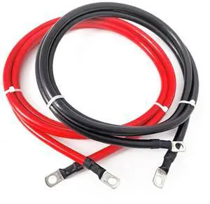 2 AWG Gauge Battery Cable Red Black Pure Copper Battery Cables Power Inverter Wire Set for Solar RV Car Boat Automotive Marine Motorcycle with 5/16 in Lugs (4FT) 2 AWG Gauge Battery Cable Red Black Pure Copper Battery Cables Power Inverter Wire Set for Solar RV Car Boat Automotive Marine Motorcycle with 5/16 in Lugs (4FT)
