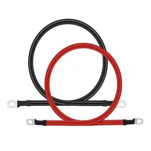 2 AWG Battery Cable 3FT 2 Gauge Pure Copper Battery Inverter Cables with 3/8 in Lugs Both Ends Power Inverter Wire Set for Automotive Solar Power Inverter Marine Boat RV Car Motorcycle (3FT) 2 AWG Battery Cable 3FT 2 Gauge Pure Copper Battery Inverter Cables with 3/8 in Lugs Both Ends Power Inverter Wire Set for Automotive Solar Power Inverter Marine Boat RV Car Motorcycle (3FT)