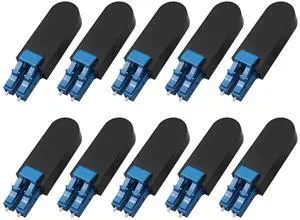 10 Pack LC/UPC Fiber Optic Loopback Adapter 9/125 Singlemode Optical Cable Test Adapter Connector for Testing Applications 10 Pack LC/UPC Fiber Optic Loopback Adapter 9/125 Singlemode Optical Cable Test Adapter Connector for Testing Applications