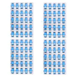 100 pcs SC Fiber Optical Coupler SC Singlemode (SM) Simplex Fiber Optic Adapter SC Female to SC Female UPC Simplex Single Mode Network Internet Connector Adapter 100 pcs SC Fiber Optical Coupler SC Singlemode (SM) Simplex Fiber Optic Adapter SC Female to SC Female UPC Simplex Single Mode Network Internet Connector Adapter