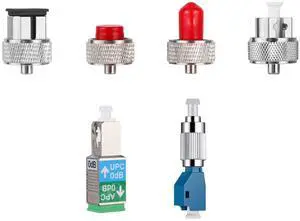 6 Types of Fiber Optic Connector - Single Mode FC Male to LC Female VFL Fiber Optic Adapter, OTDR FC ST LC Adapter, SM SC/UPC Male to SCAPC Female Optical Fiber Connector 6 Types of Fiber Optic Connector - Single Mode FC Male to LC Female VFL Fiber Optic Adapter, OTDR FC ST LC Adapter, SM SC/UPC Male to SCAPC Female Optical Fiber Connector