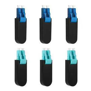 3 Pcs Single Mode 9/125um LC/UPC Fiber Optic Loopback Adapter and 3 Pcs Multi Mode 50/125um LC/UPC OM3 Loopback Connector Plug Tester - SM & MM Duplex Loop Back Device Tool for Optical Cable Testing 3 Pcs Single Mode 9/125um LC/UPC Fiber Optic Loopback Adapter and 3 Pcs Multi Mode 50/125um LC/UPC OM3 Loopback Connector Plug Tester - SM & MM Duplex Loop Back Device Tool for Optical Cable Testing