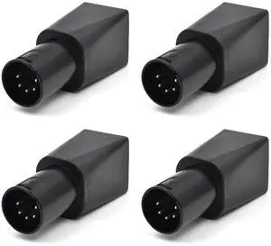 XLR DMX to RJ45 Connector DMX to Ethernet Male Adapter Plug, 5 Pin, This Adapter can use Any CAT-5 Ethernet Cable as a DMX512 Cable,(4 Pack) XLR DMX to RJ45 Connector DMX to Ethernet Male Adapter Plug, 5 Pin, This Adapter can use Any CAT-5 Ethernet Cable as a DMX512 Cable,(4 Pack)