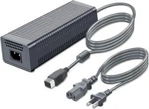 TNP Power Supply Brick AC Adapter for Xbox 360 Console - 175W Charger Cord Cable Replacement Power Brick for Xbox 360 Fat Jasper Valhalla (Not Fit for Xbox360 Slim/Xbox360 E Console) TNP Power Supply Brick AC Adapter for Xbox 360 Console - 175W Charger Cord Cable Replacement Power Brick for Xbox 360 Fat Jasper Valhalla (Not Fit for Xbox360 Slim/Xbox360 E Console)
