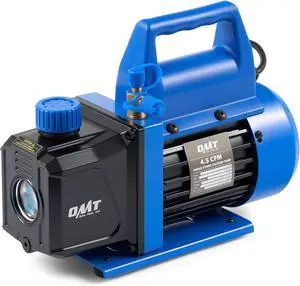 Vacuum Pump, 4.5 cfm 1/3 hp HVAC Single Stage Vacuum Pump for R12 R22 R134a R410a R502, Auto AC Vacuum Pump Kit for Automotive Air Conditioner Resin Degassing & More, Oil Included Vacuum Pump, 4.5 cfm 1/3 hp HVAC Single Stage Vacuum Pump for R12 R22 R134a R410a R502, Auto AC Vacuum Pump Kit for Automotive Air Conditioner Resin Degassing & More, Oil Included