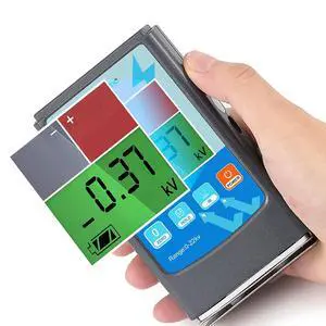 FMX-003 Static Meter 0~20KV Electrostatic Field Meter ESD Test Meter 0~200V Ion Balance Tester for Electronics & Manufacturing & Laboratory FMX-003 Static Meter 0~20KV Electrostatic Field Meter ESD Test Meter 0~200V Ion Balance Tester for Electronics & Manufacturing & Laboratory