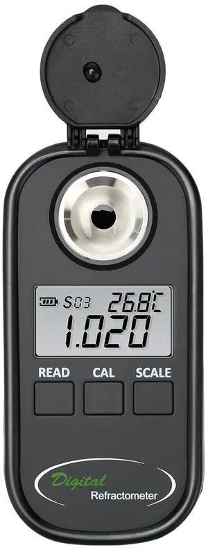 Digital Salinity Refractometer Salinity Meter Salt Meter Range 0-28%, Specific Gravity 1.000-1.217 Digital Salinity Refractometer Salinity Meter Salt Meter Range 0-28%, Specific Gravity 1.000-1.217