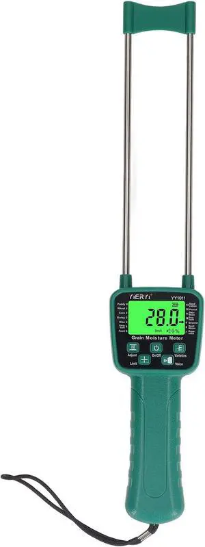Hay Moisture Tester Meter, Portable Digital Probe Tester with LCD, Grain moisture meter High-precision meter for rice, wheat, corn, rice and 14 other crops Voice broadcast water meter Hay Moisture Tester Meter, Portable Digital Probe Tester with LCD, Grain moisture meter High-precision meter for rice, wheat, corn, rice and 14 other crops Voice broadcast water meter