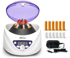 Lab PRP Benchtop Centrifuge Machine, Speed Range from 300-5000RPM, Rotor for 1.5-5mL/7mL/10mL/15mL/ x6 Tubes, Max. RCF 2600xg Low Speed PRF Benchtop Centrifuge, CEN-001 Lab PRP Benchtop Centrifuge Machine, Speed Range from 300-5000RPM, Rotor for 1.5-5mL/7mL/10mL/15mL/ x6 Tubes, Max. RCF 2600xg Low Speed PRF Benchtop Centrifuge, CEN-001