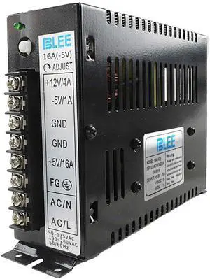 16A Switching Power Supply Box for Arcade Jamma | High Quality & Durable Multi Games Machines (5V 16A / 12V 4A / -5V 1A) LED Power on Indicator & Built-in EMI Filter 16A Switching Power Supply Box for Arcade Jamma | High Quality & Durable Multi Games Machines (5V 16A / 12V 4A / -5V 1A) LED Power on Indicator & Built-in EMI Filter