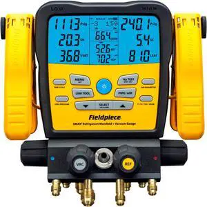SM482V Wireless 4-Port SMAN Refrigerant Manifold with Vacuum Gauge Air Conditioning/Refrigerant Digital Gauges for HVAC & Refrigeration | With Vacuum Gauge SM482V Wireless 4-Port SMAN Refrigerant Manifold with Vacuum Gauge Air Conditioning/Refrigerant Digital Gauges for HVAC & Refrigeration | With Vacuum Gauge